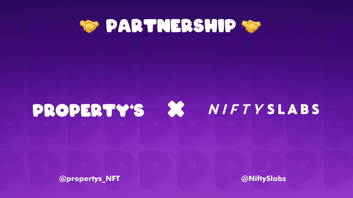 There goes the neighborhood… 🚨

We are beyond excited to announce we are bringing SlabCentral to the metaverse with <a href="/propertys_nft/">Property's</a>

We have 20 whitelist spots available for their drop.

1. Follow <a href="/propertys_nft/">Property's</a> &amp; <a href="/NiftySlabs/">NiftySlabs</a>
2. RT

But hurry…Winners drawn Tues 7 Dec, 5PM est!