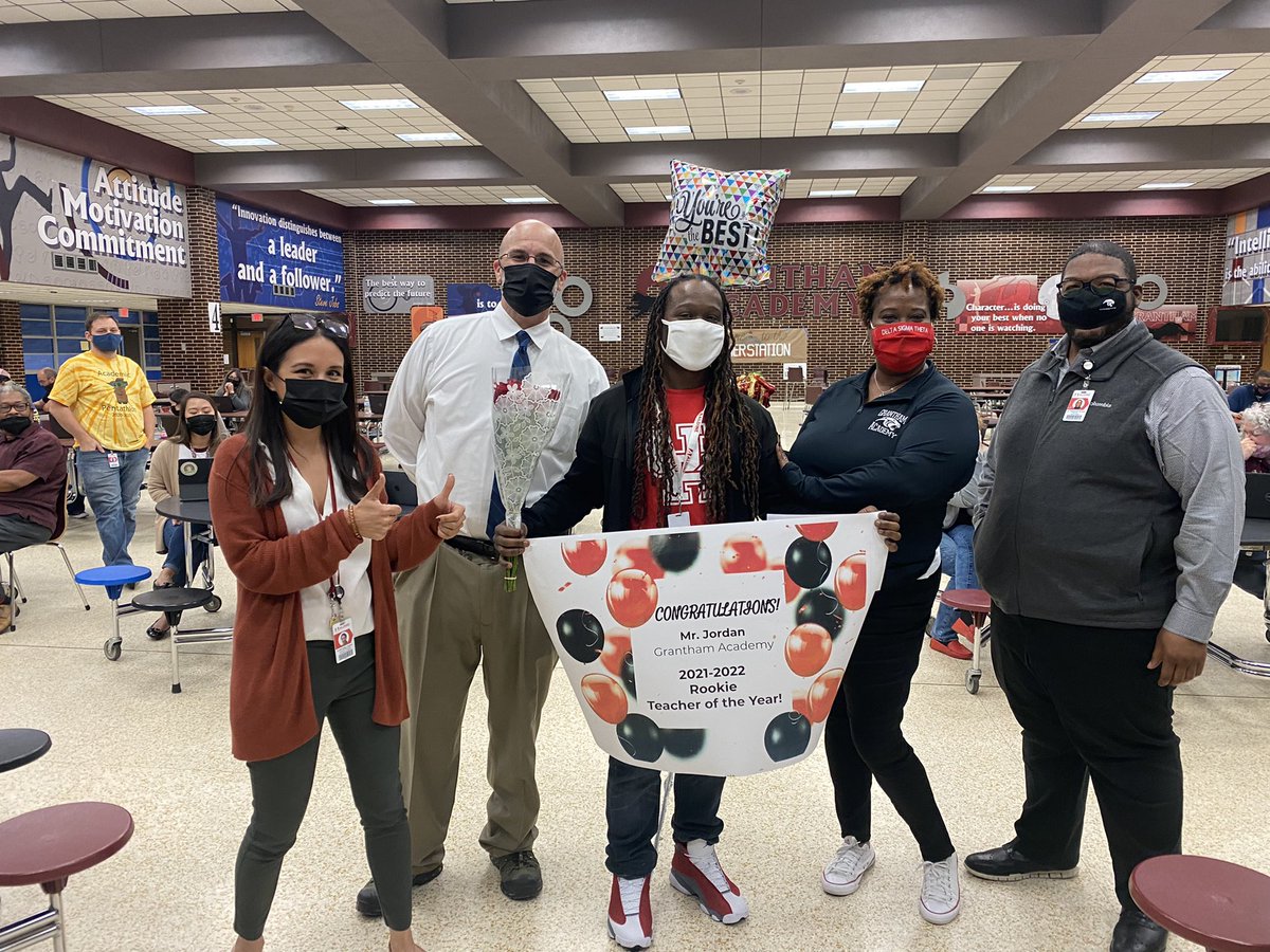 Grantham_AISD's tweet photo. Congratulations Ms.@SususcoDiana Our Teacher of the Year and Mr. Jordan Rookie Teacher of the Year! 👏🏼👏🏼 #PantherExpress #AllAboard https://t.co/IUNj1ZqkHb