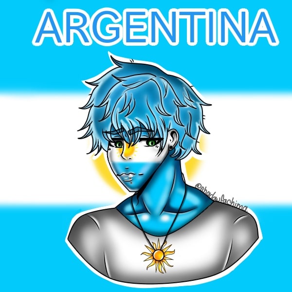 shadowfachima's tweet photo. Me gustó la versión y personalidad que le puso a Argentina @Tortadetamal123  así que pues ._. #contrhhumans #contryhumansargentina #ilustracion https://t.co/2v6aseGhBd
