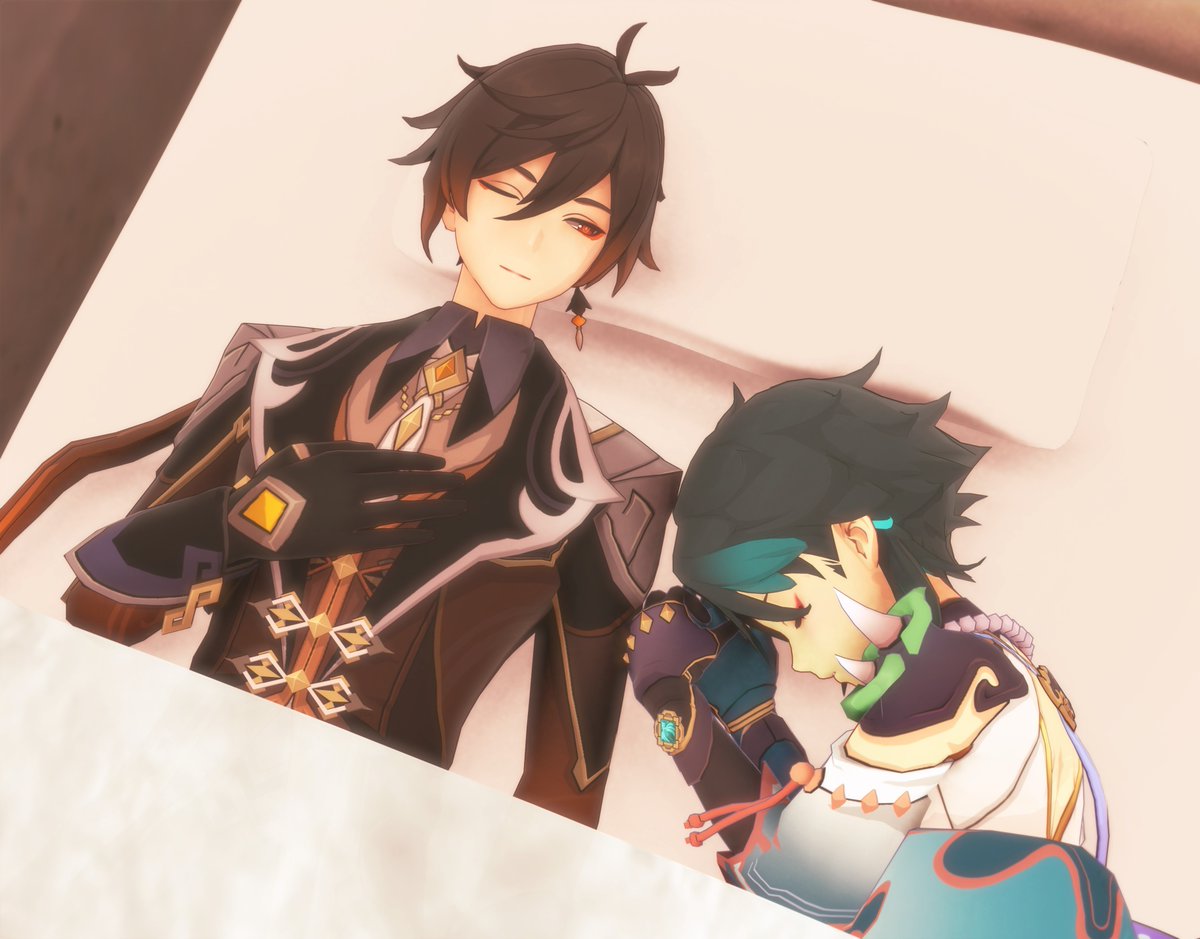 Chai16491411's tweet photo. 私もおやすみ鍾魈煎じた😌※二次創作 #鍾魈 https://t.co/9Fm1vsoJ9a