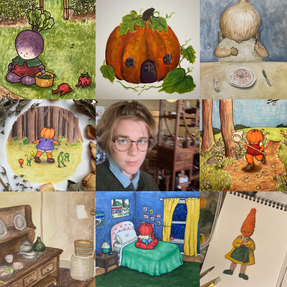 lowlyesculent's tweet photo. My first ever #artvsartist After horrible artist block for all of 2020, I’m finally creating again, challenging myself, and trying to get better. Here’s to a good 2022 🥰
#artvsartist2021 https://t.co/WoVHZ16Tlw