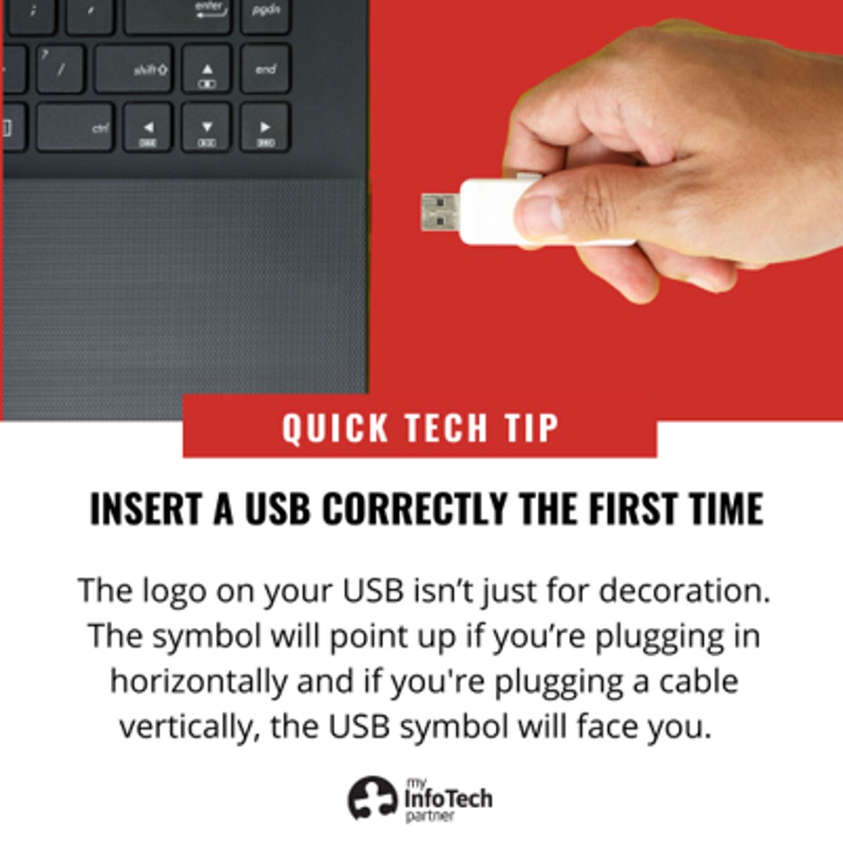 myinfotechpart's tweet image. Finally - the intel we’ve all been waiting for. 😉

Never struggle with a USB again. 

#quicktechtip #itbusiness #managedservices #myinfotechpartner #australia