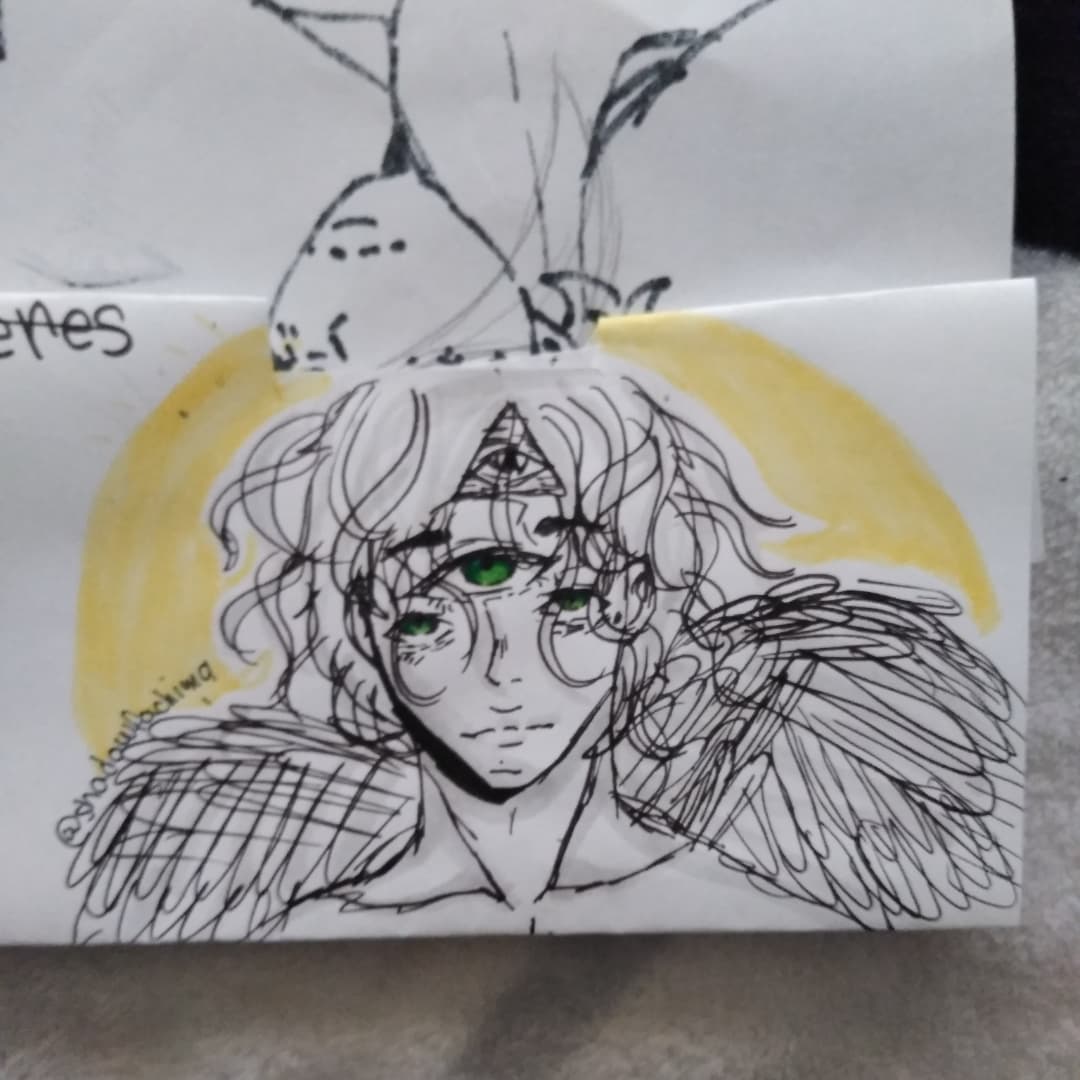 shadowfachima's tweet photo. Inspirado en un rol de fantasía oscura #angeles #OC #dibujos #ilustracion @Tortadetamal123 https://t.co/ELqjrD8QUl