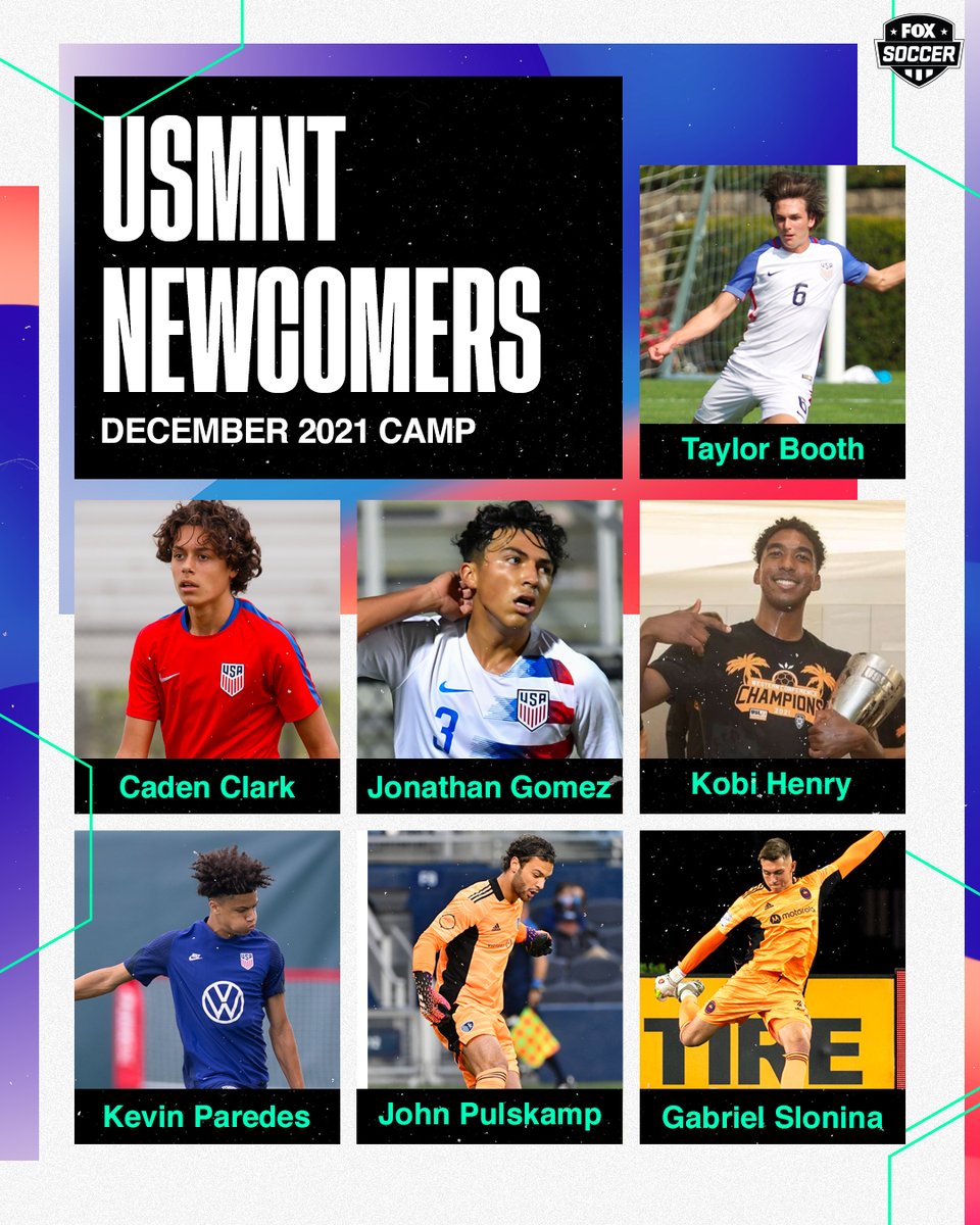 FOX Soccer (@foxsoccer) on Twitter photo There are 7️⃣ new faces on the <a href="/USMNT/">U.S. Soccer Men's National Team</a>’s December roster 👏
Whose debut are you most excited for? 🇺🇸 There are 7️⃣ new faces on the <a href="/USMNT/">U.S. Soccer Men's National Team</a>’s December roster 👏
Whose debut are you most excited for? 🇺🇸