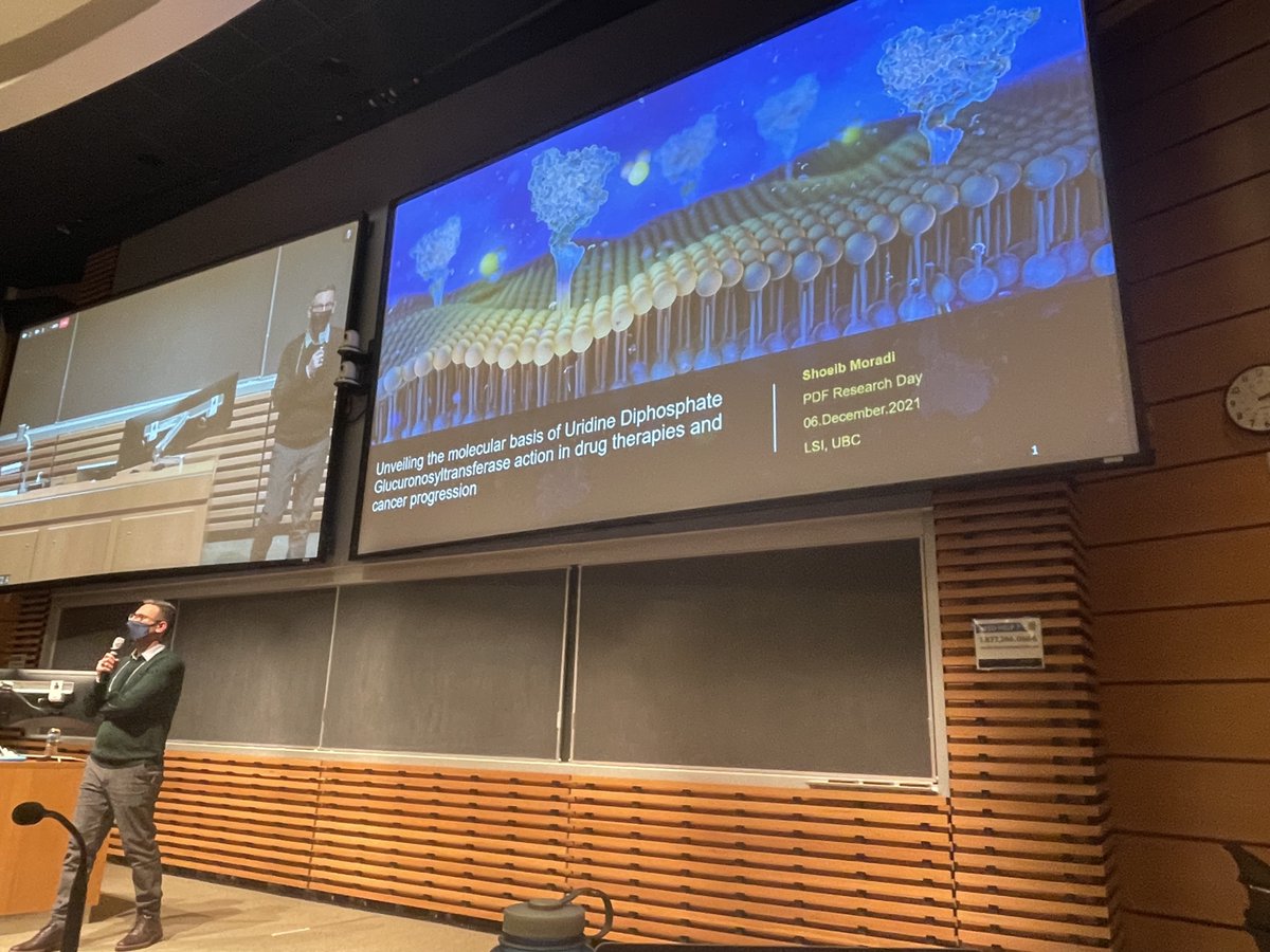UBCPostdoc's tweet photo. Second session of lightning ⚡️ talks by @MoradiShoeib, Dr. Martell, Dr. Heinze, Dr. Miao, Dr De-Jongh González, Dr. McKay and Dr. Aliabadi with topics ranging from cancer to malware detection 💻 and corals 🌊 to our immune system 😀 https://t.co/HKrFayQJOZ