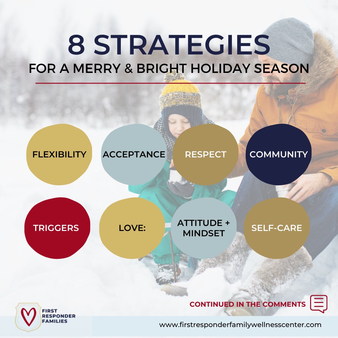 ResponderFamily's tweet photo. I used to feel like it was only our family dealing with stress, anxiety + conflict that seemed to hijack the festivities of the season, but this is common for First Responder Families. ♥️ Here are a few strategies to better navigate the holiday season https://t.co/0kA4xDQtbA
