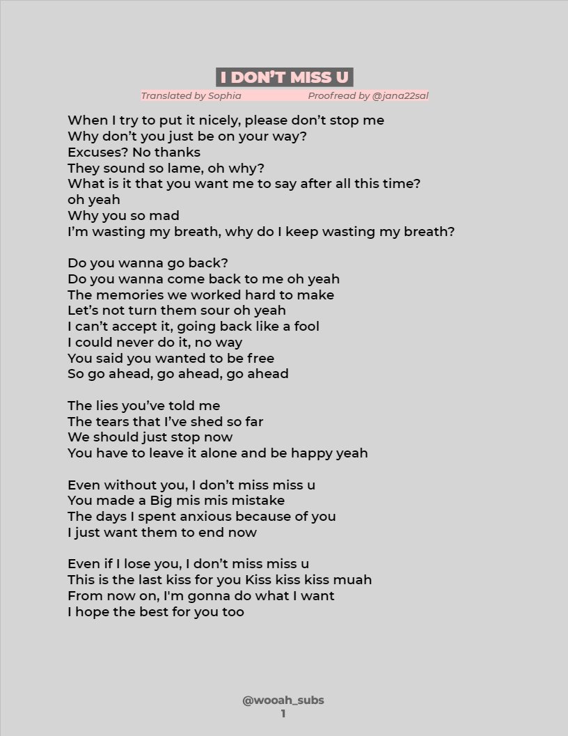 wooah_subs's tweet photo. [#WOWsubs] 
woo!ah! <I Don't Miss U> English Translation

Translated by Sophia
Proofread by @jana22sal
[Credit to @wooah_subs]

Do not share, re-post, or take out without proper credit.

#wooah #우아 https://t.co/x1Xfx9IMqA