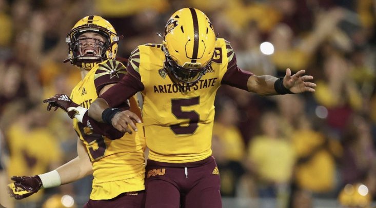 TaylorDavis_27's tweet photo. #AGTG After a great conversation with @CoachSlocum_ASU I’m blessed to receive an offer from Arizona State University @Coach_LaFavers @RPHS_FB @Perroni247 https://t.co/6QsFD73sdV