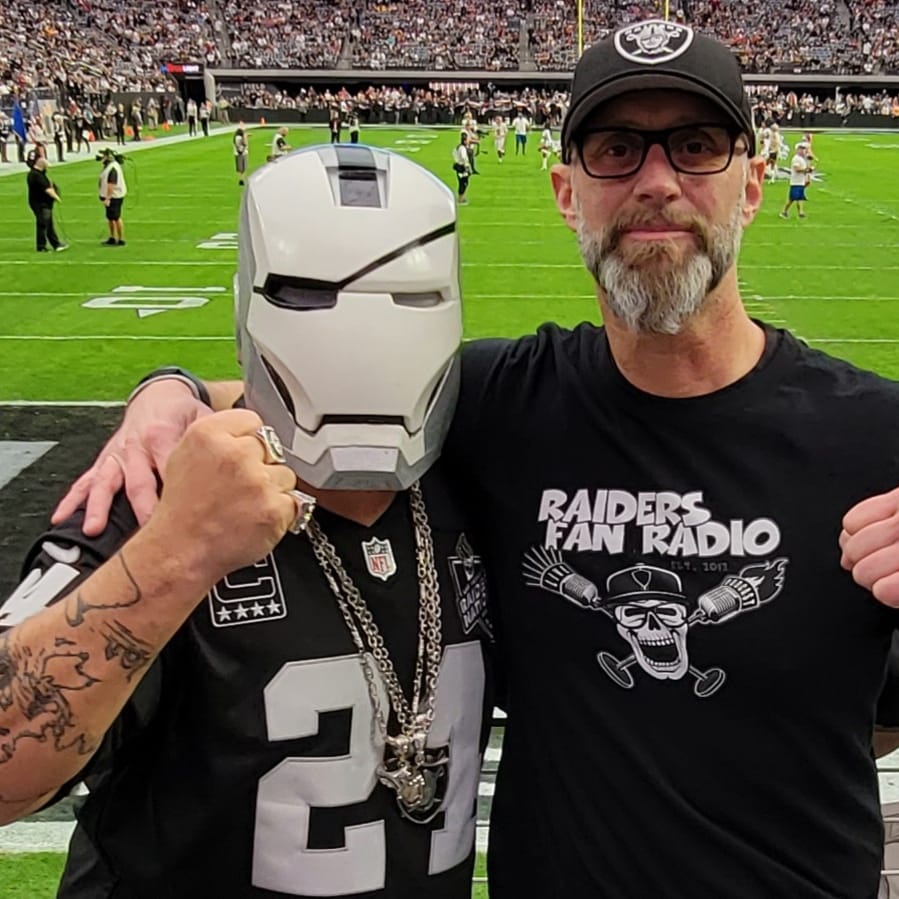 _Murf's tweet photo. So good to see our brother @RaiderRamon at the game yesterday. 
Keep healing my man and much respect. 👊🏴‍☠️ #GetMade #MadeMen https://t.co/O84Jtvk9W3