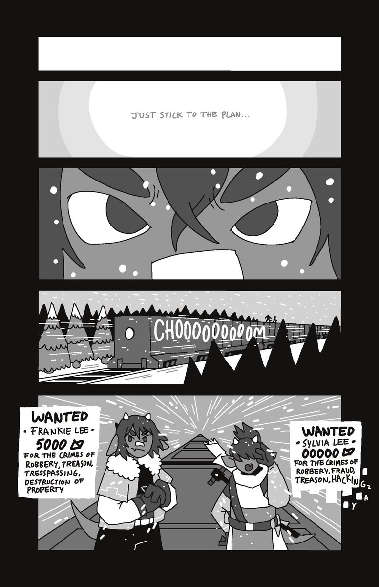 comic of my ocs i did for class that i hope to expand on in the future ❄️ 