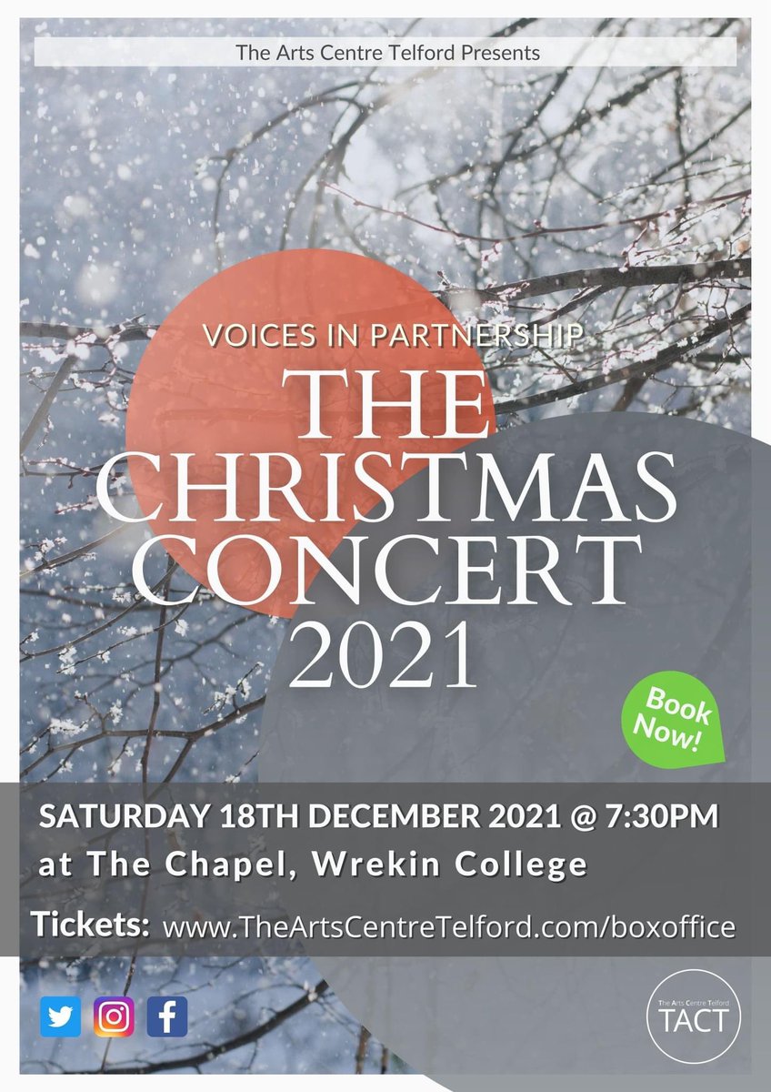TACTMusicServ's tweet photo. Join us for an evening of Christmas choral music on Saturday 18th December at 7:30pm at the Wrekin College Chapel in Wellington. Tickets https://t.co/E7JmLAPRW7. It would be lovely to share this music with friends at Christmas time and there will certainly be mulled wine🌲🍷🎼💚 https://t.co/ShY53eTJKC