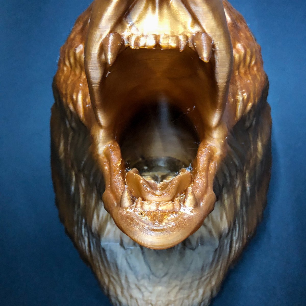 Majestic design by <a href="/saddex3d/">LazyApeStudio</a> 

Printed with <a href="/filoalfa/">Filomena Alfano</a> tiger, how makes a crazy gradient effects of browns and amber.

<a href="/vertex3dorg/">VERTEX3D</a> XL with 0.4 #nozzlex 
0,2 layers #superslicer 

#3dprint #3dprinting #3dlife #bear