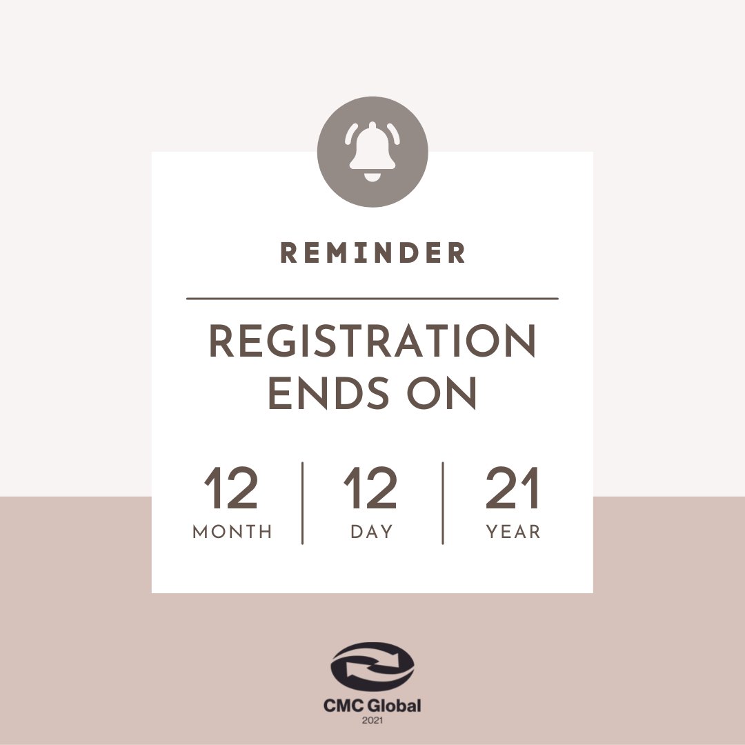 afc_cmc's tweet photo. Friendly Reminder, the last day to register for CMC is on December 12. Please register ASAP. If you register with church and have a group code, please also remember to do a registration online with your group code. 

>>> https://t.co/HEWEx6c8yx
Now till 12/12 $20 per Person https://t.co/P2rgSWLSVK