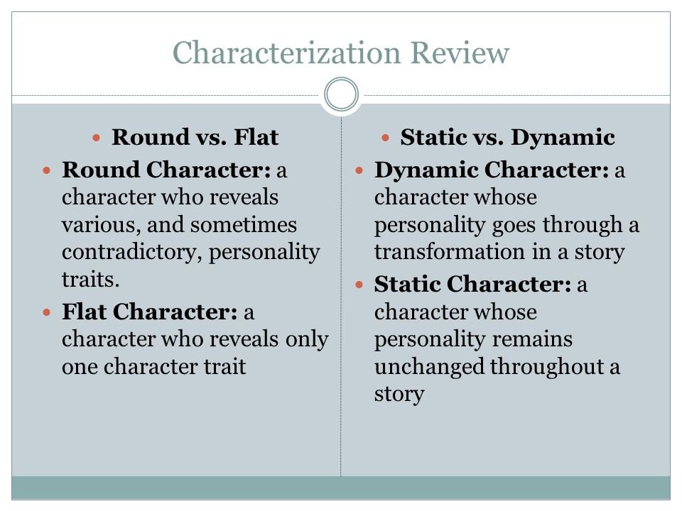 static vs dynamic character