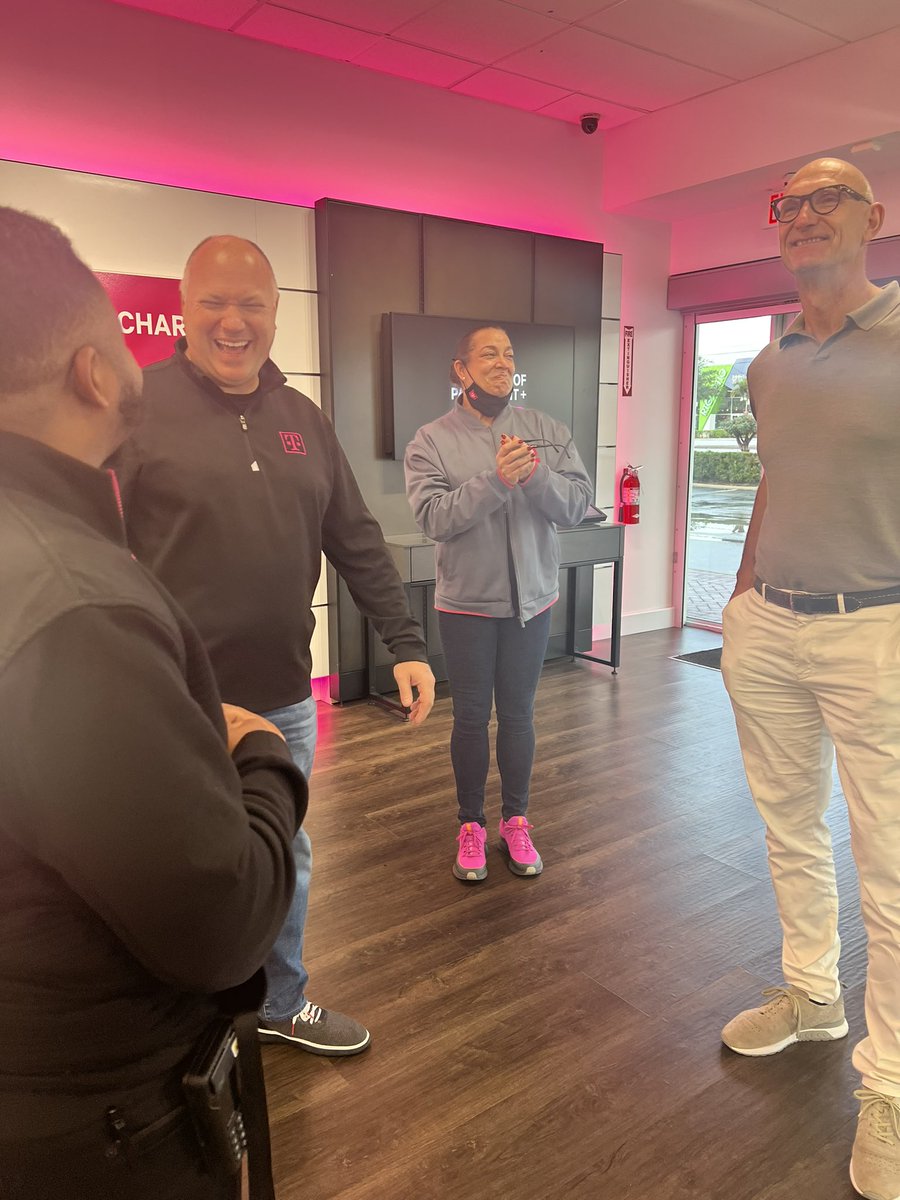 Today was a great day. What an awesome visit with @JonFreier and Tim Hottges! Jon thank you for visiting Team Legends and for engaging with the customers as well! #LeadByExample #SharkStatus