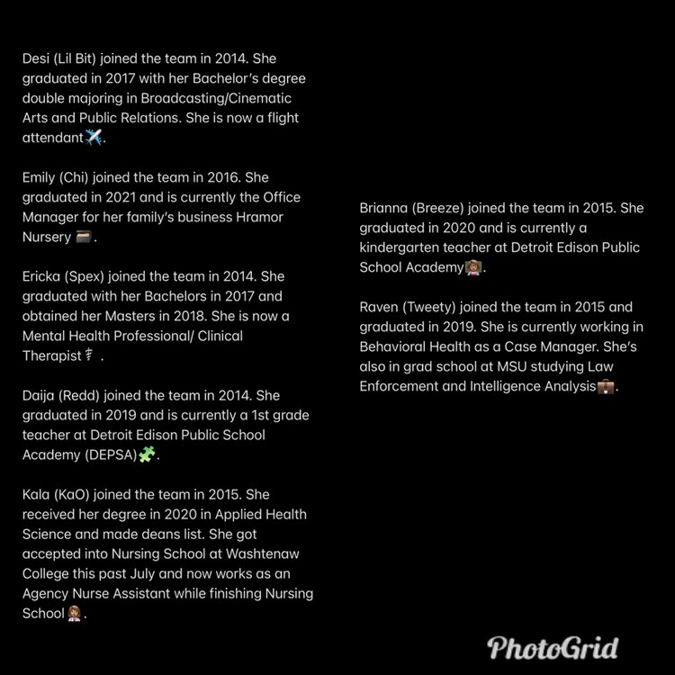 Day 5 of 12 Days of Rampage ❄️❤️💚 will highlight more accomplishments of what our Rampage Alumni are doing now versus when they joined the team. #RPDT