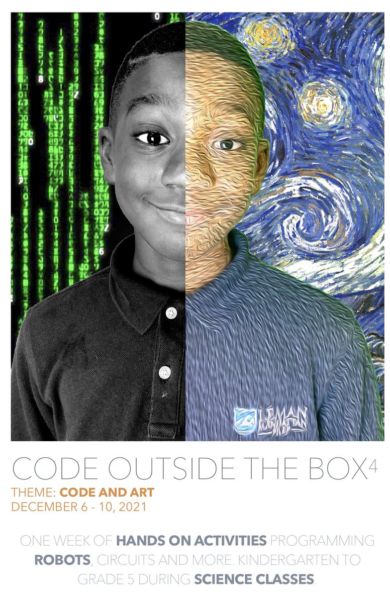 Today we launched our weeklong #HourOfCode event <a href="/LemanManhattan/">LemanManhattan</a> to celebrate Computer Science Education Week <a href="/CSEdWeek/">CSEdWeek</a>! This year's focus is for students to discover the intersection of coding and art.