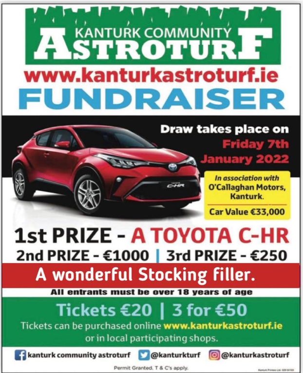 johnnmurphy66's tweet photo. Please support this wonderful fundraiser and be in with a chance to drive a brand new car for 2022 https://t.co/H4Fz5Z2moG