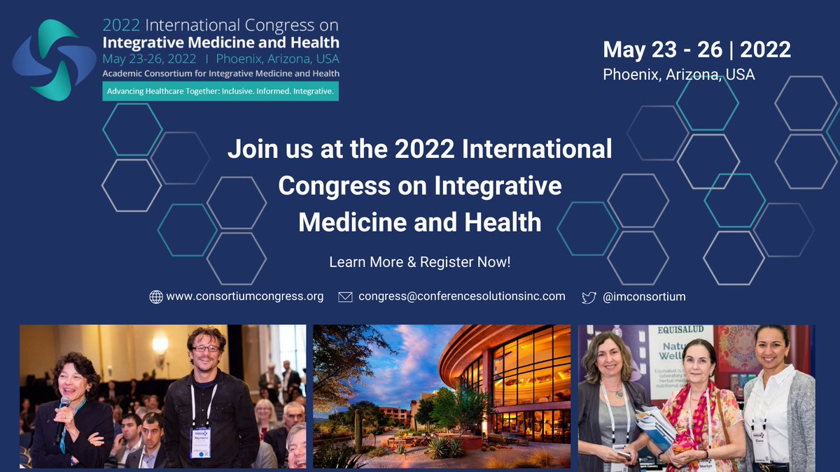 The International Congress on Integrative Medicine &amp; Health offers a workshop that will equip participants to bring Trauma-Informed Care (TIC) into clinical practice. The pervasiveness of trauma exposure makes TIC a health imperative.   Register now and save! #IMCongress22.