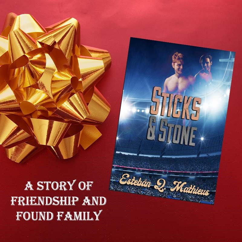 Sticks and Stone tells the story of the unlikely friendship between Rory and Daren. It has been described as a comfort story about found family. 
Available in Paperback and eBook
linktr.ee/EQMAuthor

#LGBTQWriter #GayFiction #CollegeLife #WritingCommunity #ComingOut