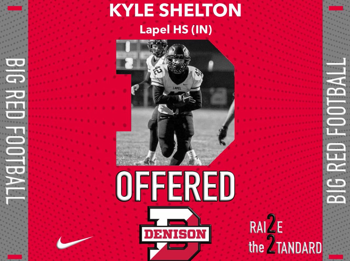 Thankful to receive an offer from Denison University! Thank you so much to <a href="/coachhatem/">Jack Hatem</a>, <a href="/Moses_Adam_86/">Adam Moses</a>, and the rest of the <a href="/DUFootball/">Denison Football</a> coaching staff!                                                       #RollDenny