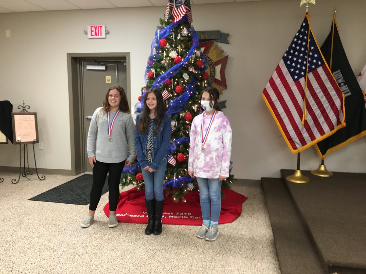 NewCenturyMS's tweet photo. Congratulations to Ms. Cole and our VFW Patriots Pen Essay Contest winners! We even ran into a former Centurion who was named the VFW’s teacher of the year - Mr. Bob Curtin! Thank you SP VFW! https://t.co/Lisp1VvTPK