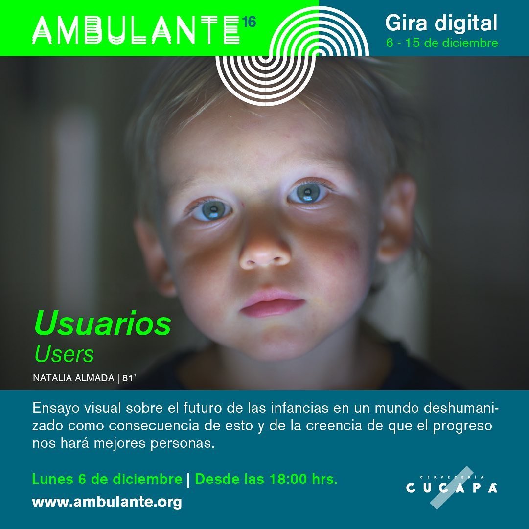 Ambulante's tweet photo. 📢📢📢¡Ya pueden ver gratis el primer documental de la Gira Digital: "Usuarios"!📢📢📢

Clic aquí: https://t.co/4bF19IaQHm #Ambulante2021 #AmbulanteOnline https://t.co/zH4yW4Fqip