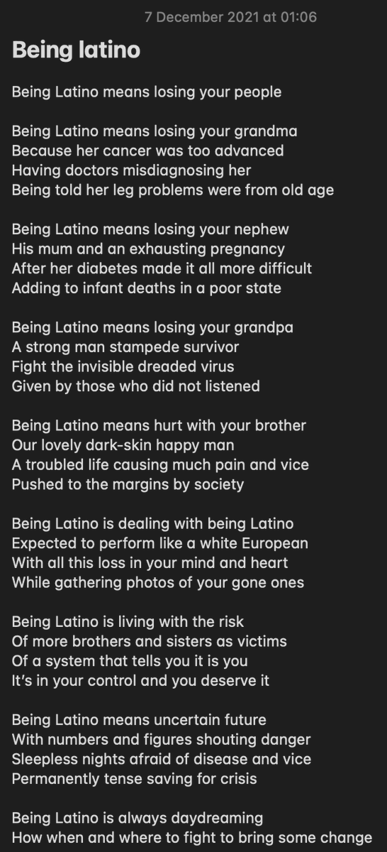 Cramsuig's tweet photo. I am not a writer nor a poet... but today it hurts so much that I can only put it this way.

If I were to put my and my friends' stories together we'd have the family tree filled with these sad stories... several times. https://t.co/JtJcuB9mij