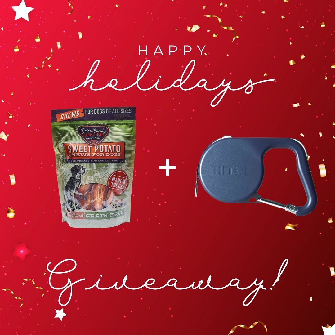 hitchleash's tweet photo. We are partnering with @GFarmstead sweet potato dog treats for a giveaway during the holidays. Head over to Instagram for more info. 
https://t.co/haulJ9znyw

#giveaway #DogsofTwittter #healthydog #healthydogtreat https://t.co/lg60LtbT4L