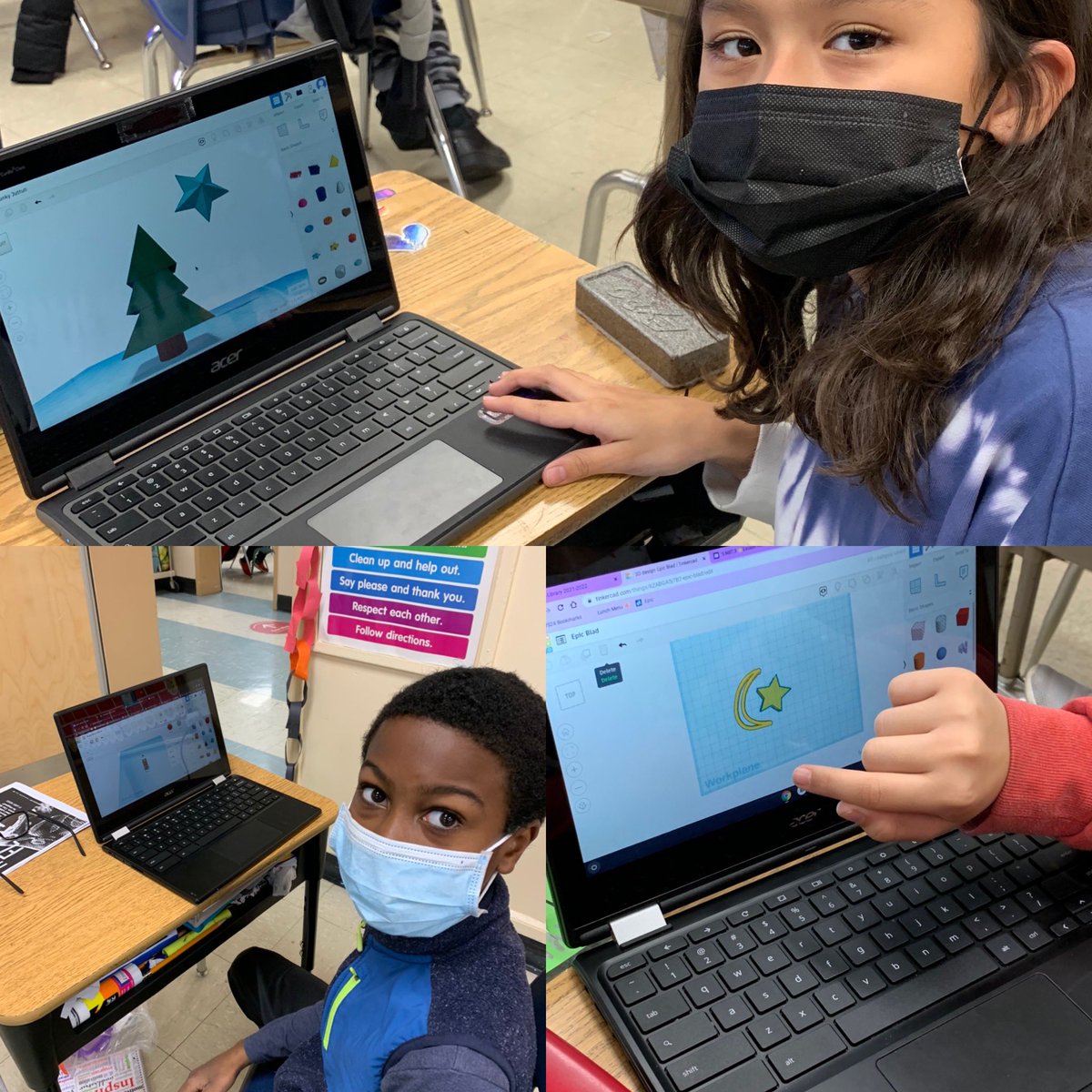 WLB fifth graders learned about holidays around the world today and designed virtual holiday objects using <a href="/tinkercad/">Tinkercad</a>! <a href="/VS24District/">Valley Stream 24 School District</a> <a href="/MrsGaddy1/">Mrs. Gaddy 💕💚</a> <a href="/ValleyStreamWLB/">William L. Buck School</a>