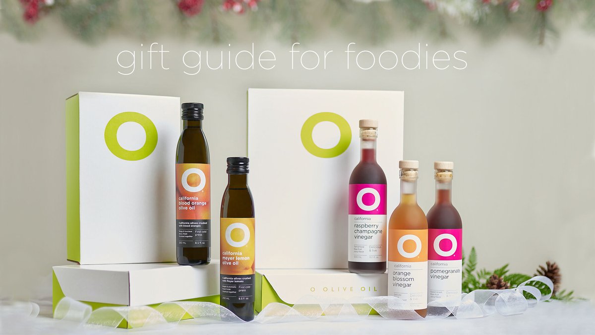The gift of good taste is yours to share and right now, it’s on sale! Browse our Gift Guide for Foodies and save 25% on all products with code GIFT21, now through December 13. 
ooliveoil.com/holiday-gift-g… 
ooliveoil.com/gift-sets 
#foodies #GiftGuide #giftideas #gourmetgifts