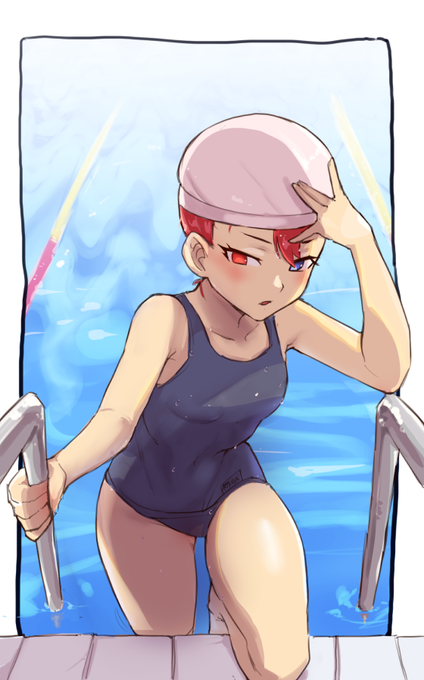 今日も作業を頑張るぞい
水着1人描くと4人とも揃えたくなる 