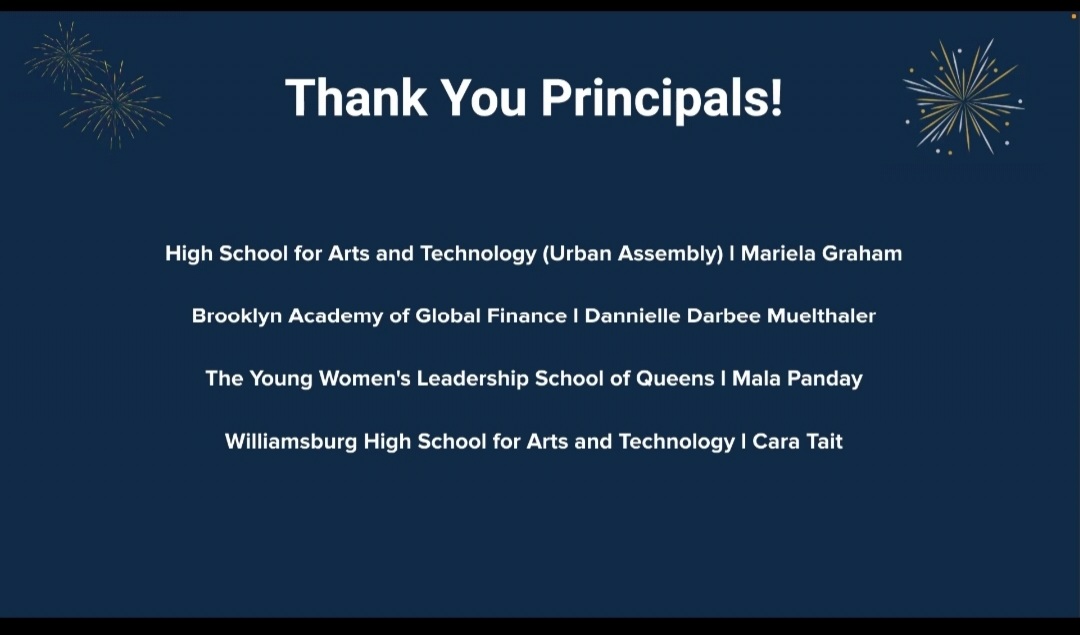 BrooklynGlobal1's tweet photo. Closing ceremony for Microeconomics at @BarnardCollege through @EdEquityLab
Congratulations #GlobalFinanceScholars
#collegeinhighschool @BKAGFPrincipal @BedStuyD16 @D16SuptYMartin @ExecSuptKWatts https://t.co/SGs1JG9mou