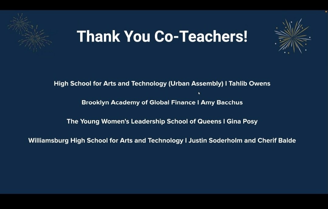 BrooklynGlobal1's tweet photo. Closing ceremony for Microeconomics at @BarnardCollege through @EdEquityLab
Congratulations #GlobalFinanceScholars
#collegeinhighschool @BKAGFPrincipal @BedStuyD16 @D16SuptYMartin @ExecSuptKWatts https://t.co/SGs1JG9mou