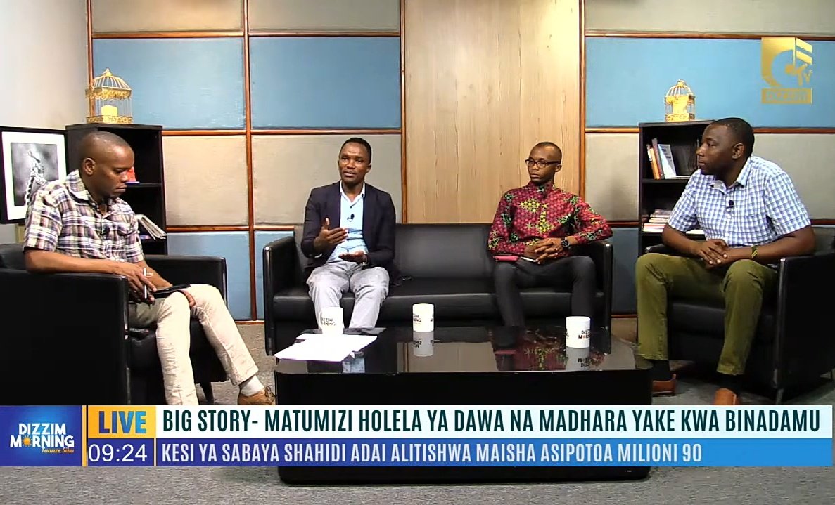 Yesterday, We had a Television session @DizzimOnline to Increase awareness of global antimicrobial resistance and encouraging best practices among the general public as we marked the end of AMR Awareness Week.
@tamsatanzania
@tapsatanzania
@SAYoF_SADC
#WAAW2021  #BlueSADC