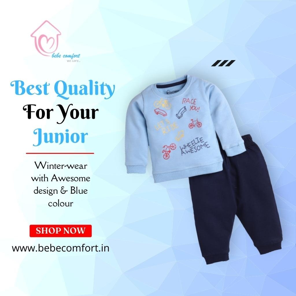 bebecomfort's tweet photo. Winter has already arrived and we have got a brand new winter collection This blue-colored winter wear has all that you were looking for in your kid this season. 

Visit - https://t.co/PqAGh39fe7
#BebeComfort #WinterWear #WinterCollection https://t.co/0k4zwIrMdj