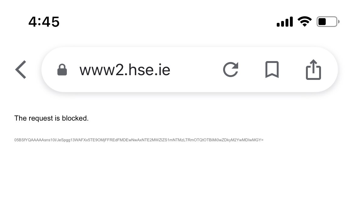 Is it just me or omission the <a href="/HSELive/">HSE Ireland</a> website down?
