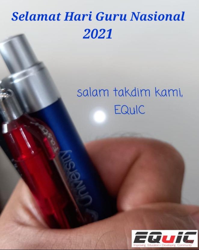 EQUICINDONESIA's tweet photo. Selamat Hari Guru Nasional 
2021

Salam takdzim kami,
Keluarga Besar EQUIC https://t.co/3Hw678iXau