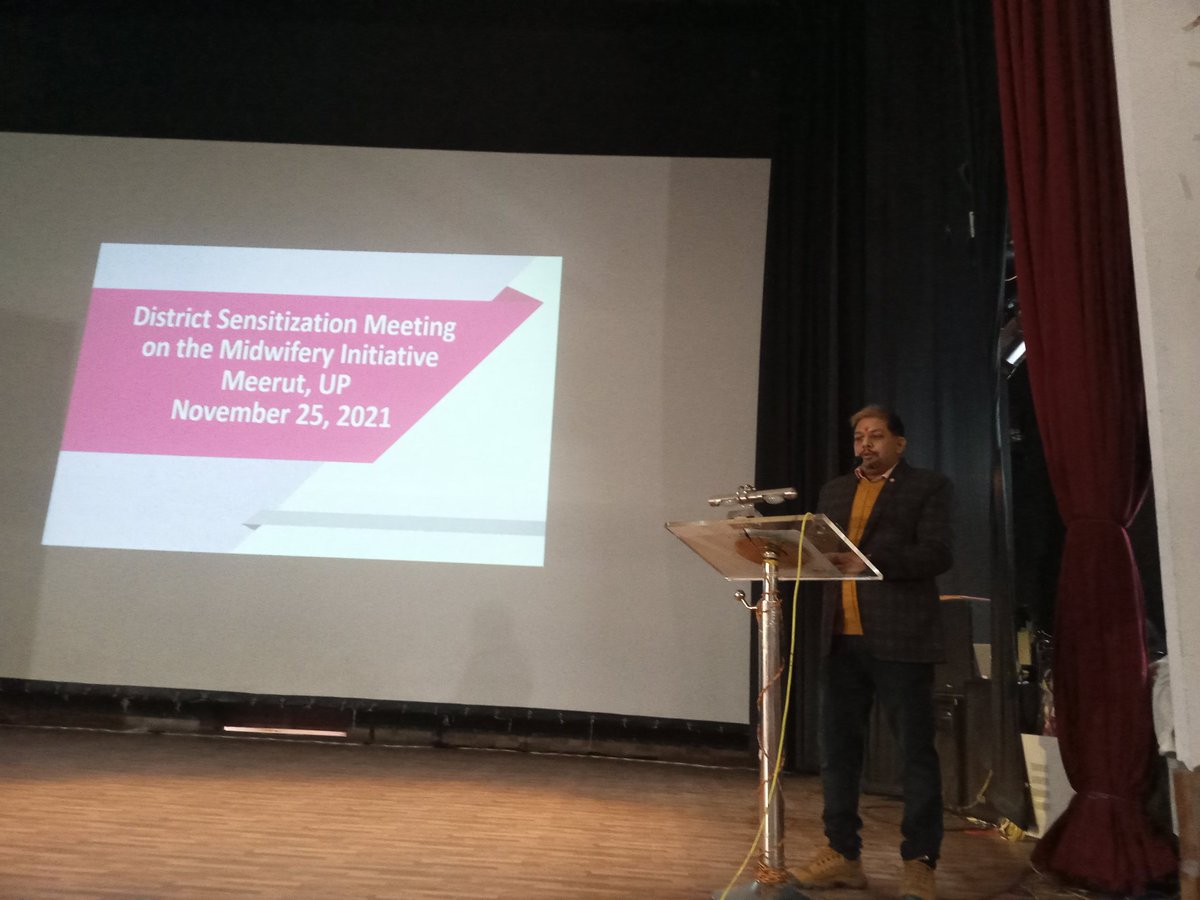 Jh_nursemidwif's tweet photo. District Sensitization Meeting on #Midwifery Initiative | Dr. @dineshrana, Dy. Superintendent, State Nodal for #Nursing expresses his exuberance on selection of LLRM CoN, Meerut being identified as National Midwifery Training Institute (NMTI) https://t.co/FgpqWLyZXd
