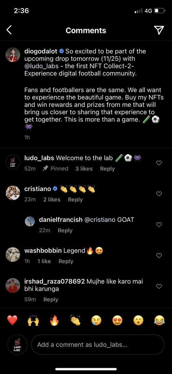 AaryamanVir's tweet photo. 🚨 ANNOUNCEMENT 🚨

Some of you may know that I've been deep in crypto and NFTs for a long time now and have been working on a new project. In this thread, i'll tell you why you should care and why @Cristiano Ronaldo is supporting us (@ludo_labs) on Instagram 👇🧵 https://t.co/Pjq4b2dxaS
