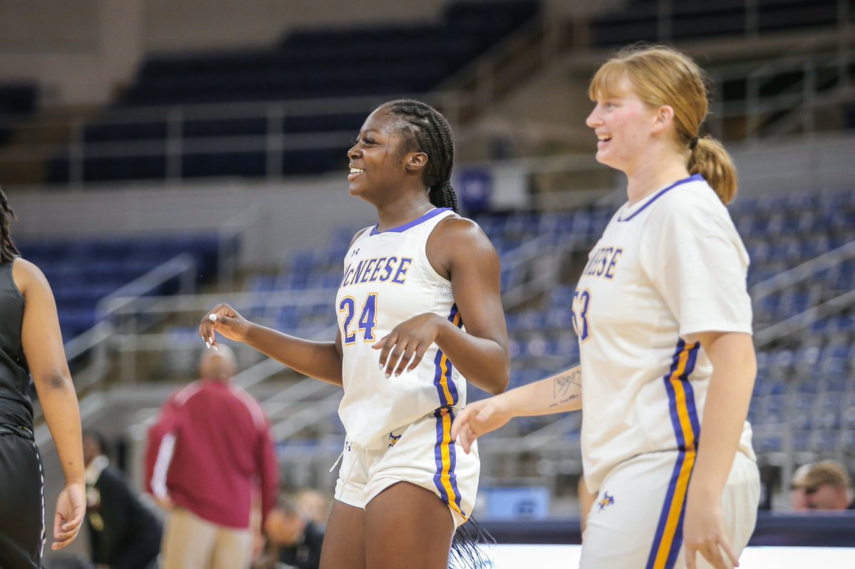 McNeeseWBB's tweet photo. Cowgirls Winโผ๏ธ
#GeauxPokes | #NOW https://t.co/pVdqwVX21C