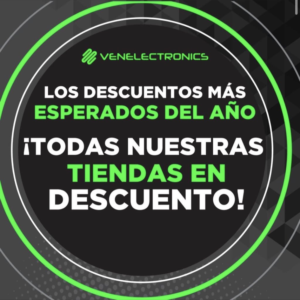 venelectronics1's tweet image. #BLACKFRIDAY en #venelectronics 
Visita nuestras tiendas hasta el viernes 26 de esta semana y aprovecha los descuentos que tenemos para ti 🤑

Estamos en Altamira en la Av. Francisco de Miranda, en la Av. Ávila subiendo de la autopista y en la Av Principal de Las Mercedes 💚