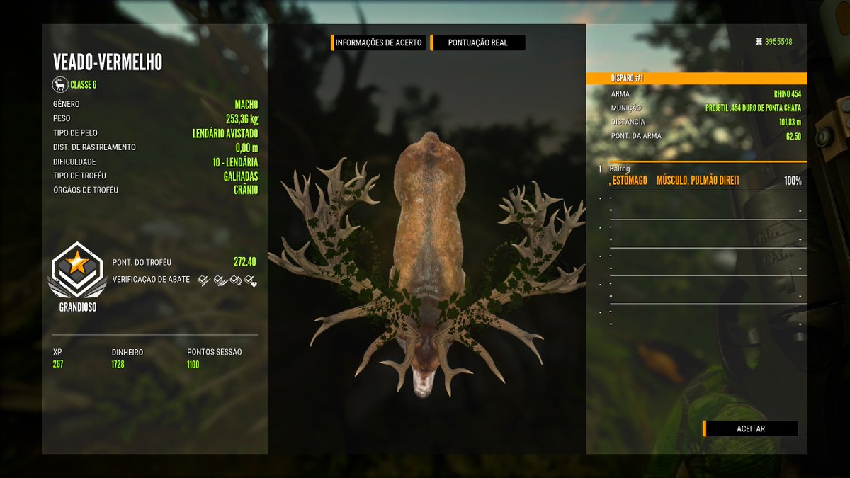 tocadobalrog's tweet photo. Ta ai clã, o bitelo abatido com a Rhino .454 a 100m, ao vivo e com muito nervosismo!
#thehunter #thehuntercallofthewild #thehuntercotw #callofthewild #greaterone
@theHunterCOTW https://t.co/vQB9Epq9vR