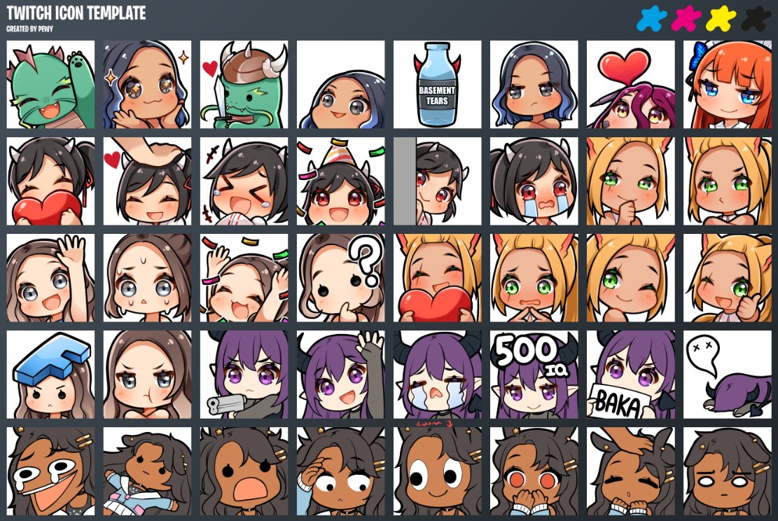 Chibi Icon Template
