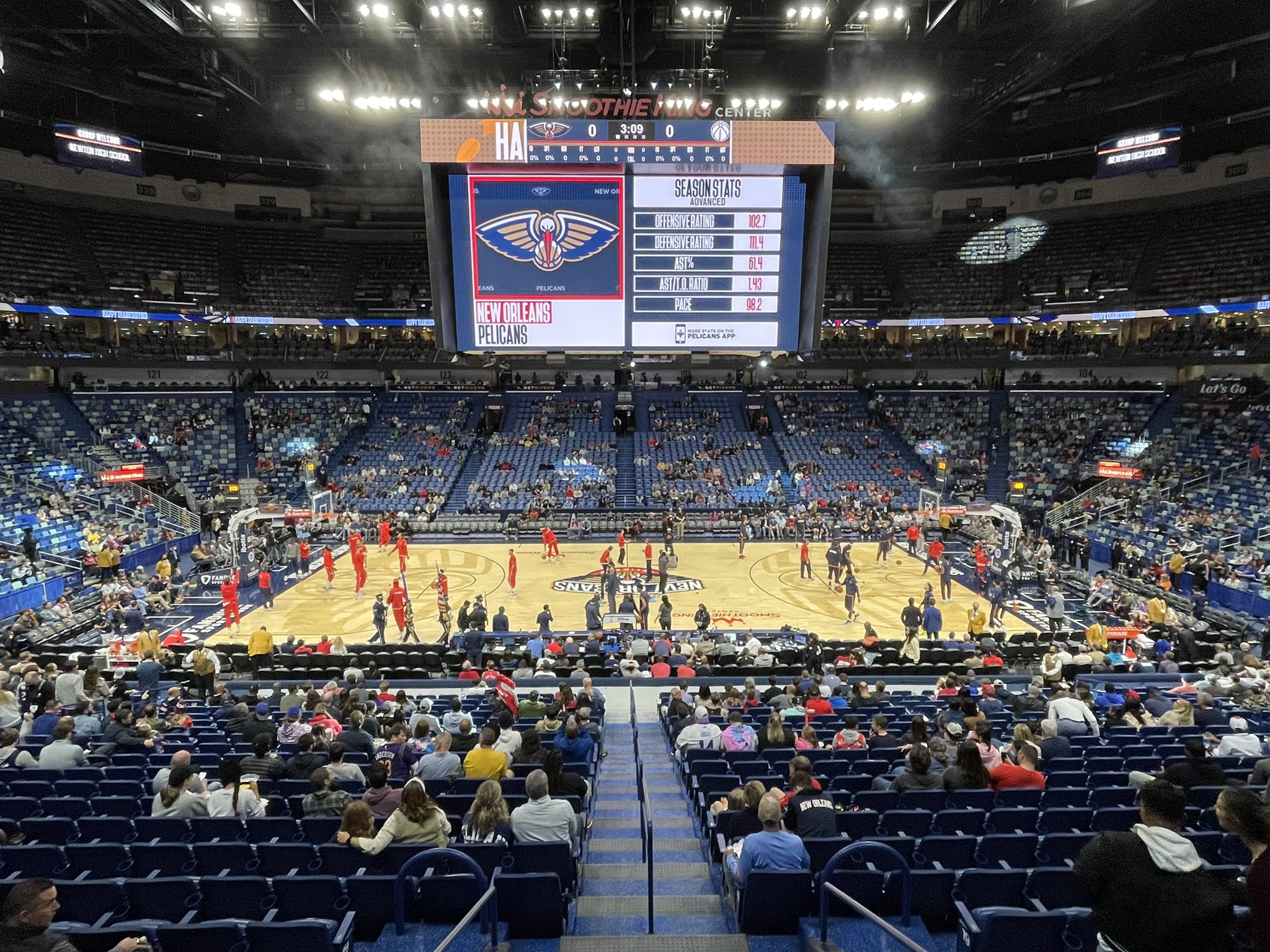 Josh Robbins on X Here's a look inside the Smoothie King Center