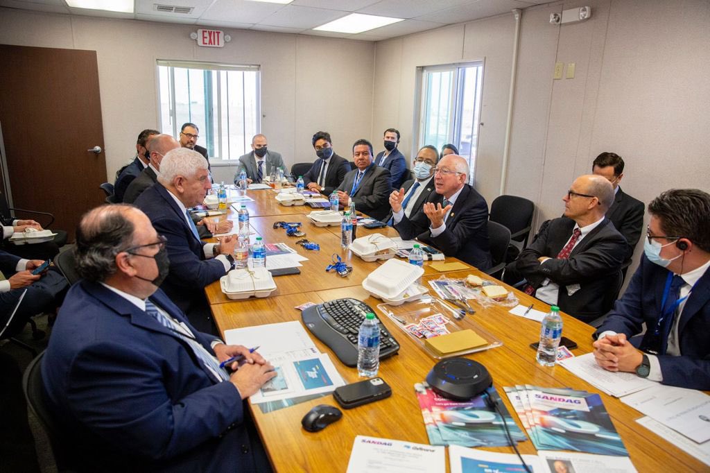 An honor to be w/ <a href="/USAmbMex/">Embajador Ronald Johnson</a> Salazar &amp; the San Diego Assoc of Governments (SANDAG)@ site of the new Otay Mesa East Port of Entry.  OME will be a state of the art POE for the 21st C when it opens in Sept 2024.  Kudos to <a href="/USAmbMex/">Embajador Ronald Johnson</a> for his leadership! #SANDAG