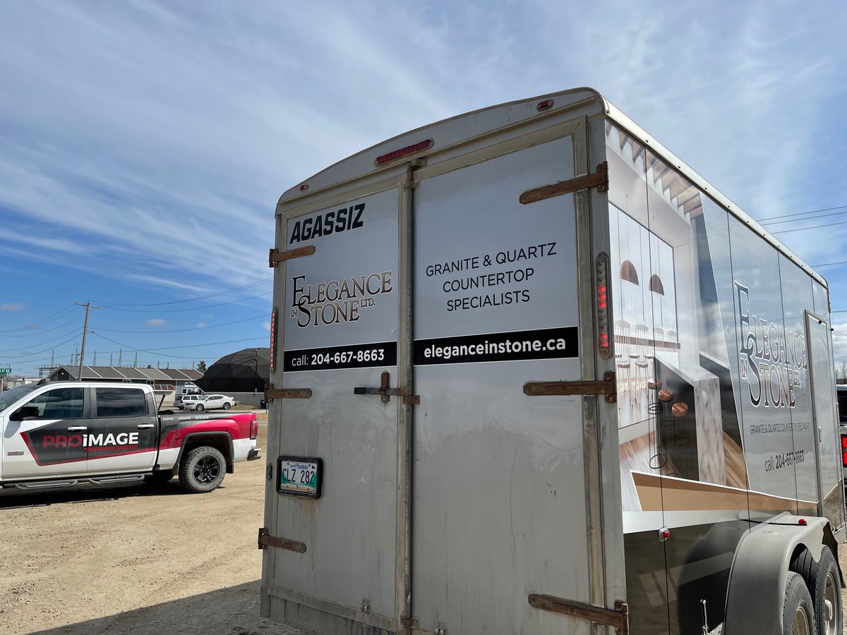 ProimageSigns1's tweet image. One of the best forms of advertising are enclosed trailers, they make the perfect mobile billboards. We designed and installed this eye-catching graphic this summer. #mobileads
