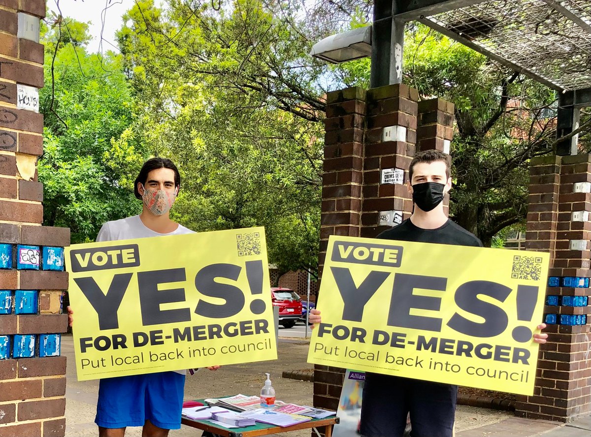 TODAY AT 5:30 PM – 6 PM
Speak Out for De-merger
Newtown Town Hall Square (the Hub)<a href="/smh/">The Sydney Morning Herald</a> <a href="/dailytelegraph/">The Daily Telegraph</a> @yesdeamalgamate <a href="/abcsydney/">ABC Sydney</a> 
<a href="/Channel9/">Channel9</a>
