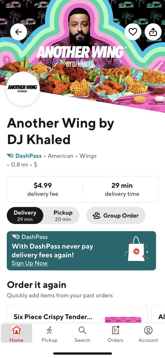 ecman054's tweet photo. @djkhaled, wings are on point! Wish they would’ve come with the sauces and waffle fries I ordered 😡🤬😡 https://t.co/yk4veWsk1B
