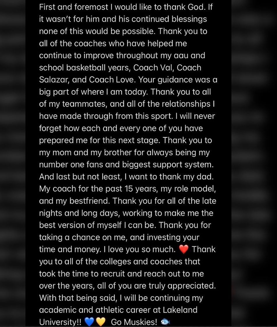 110% Committed !! 🥳💙 <a href="/MuskiesWBB/">Lakeland Women's Basketball</a>